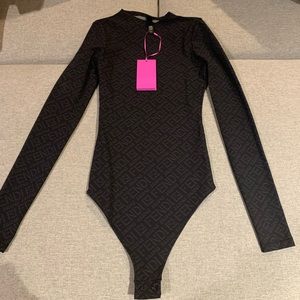 Fendi Skims mock neck long sleeve body suit. NWT!